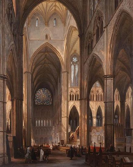 Victor-Jules Genisson Interior of Westminster Abbey Germany oil painting art